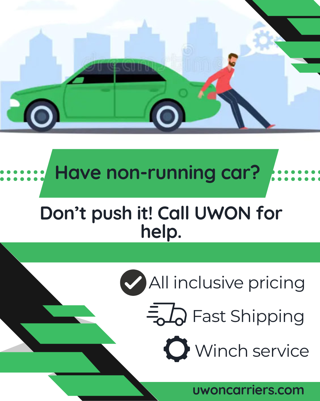 How to ship a non running car?